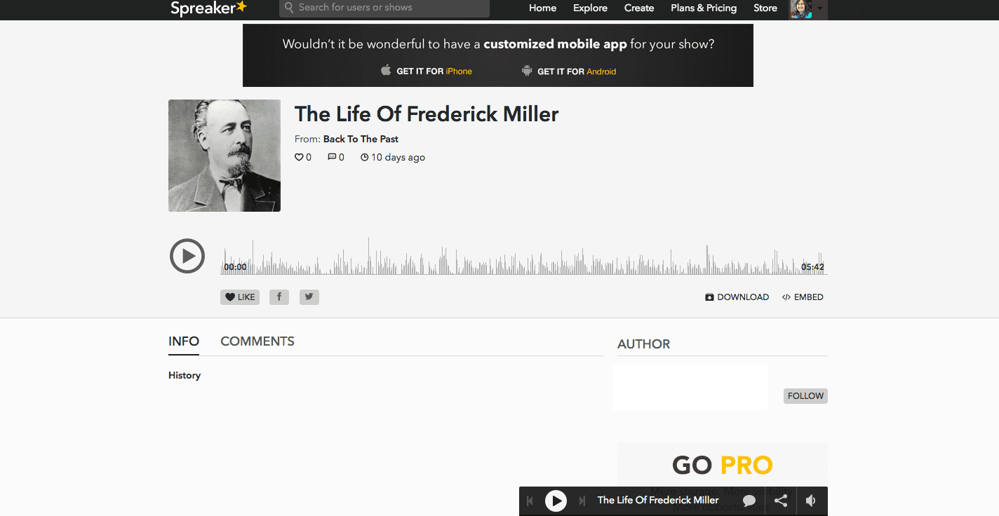 Spreaker: Student Example