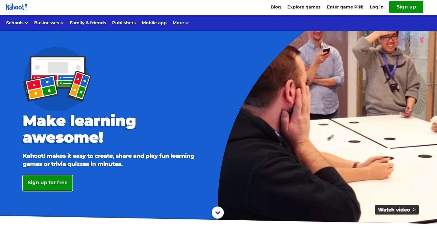 Kahoot: Sign-in Screen