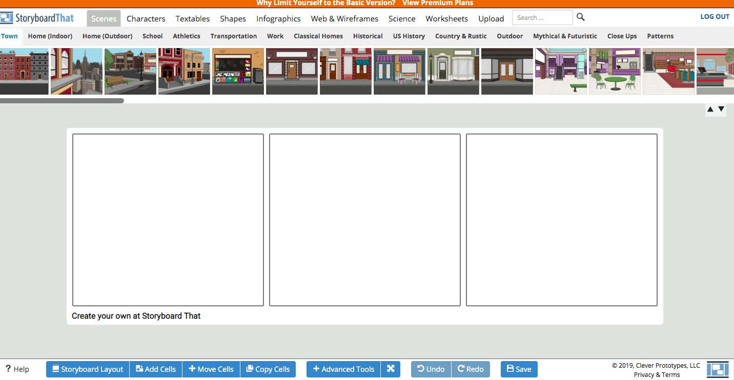 Storyboard That – Blank Canvas