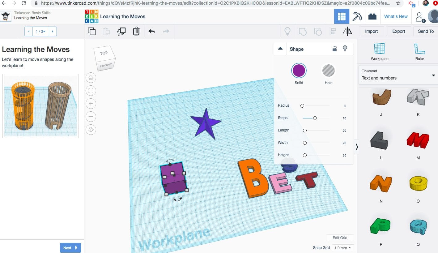 Tinkercad - simple shapes