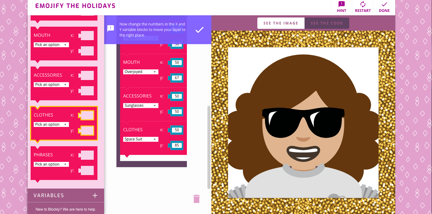 Made with Code project example