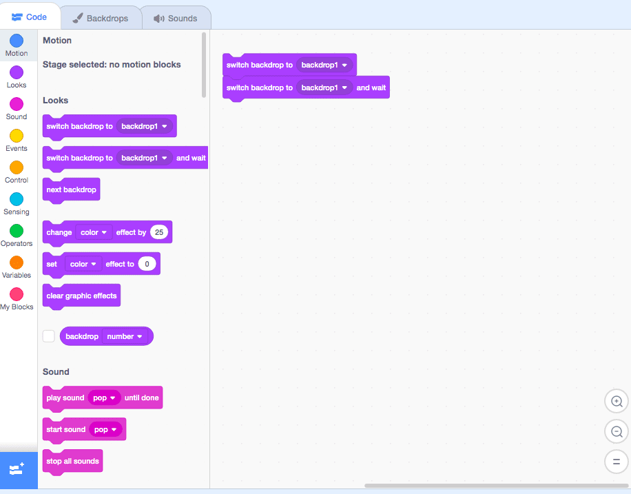 Scratch block coding