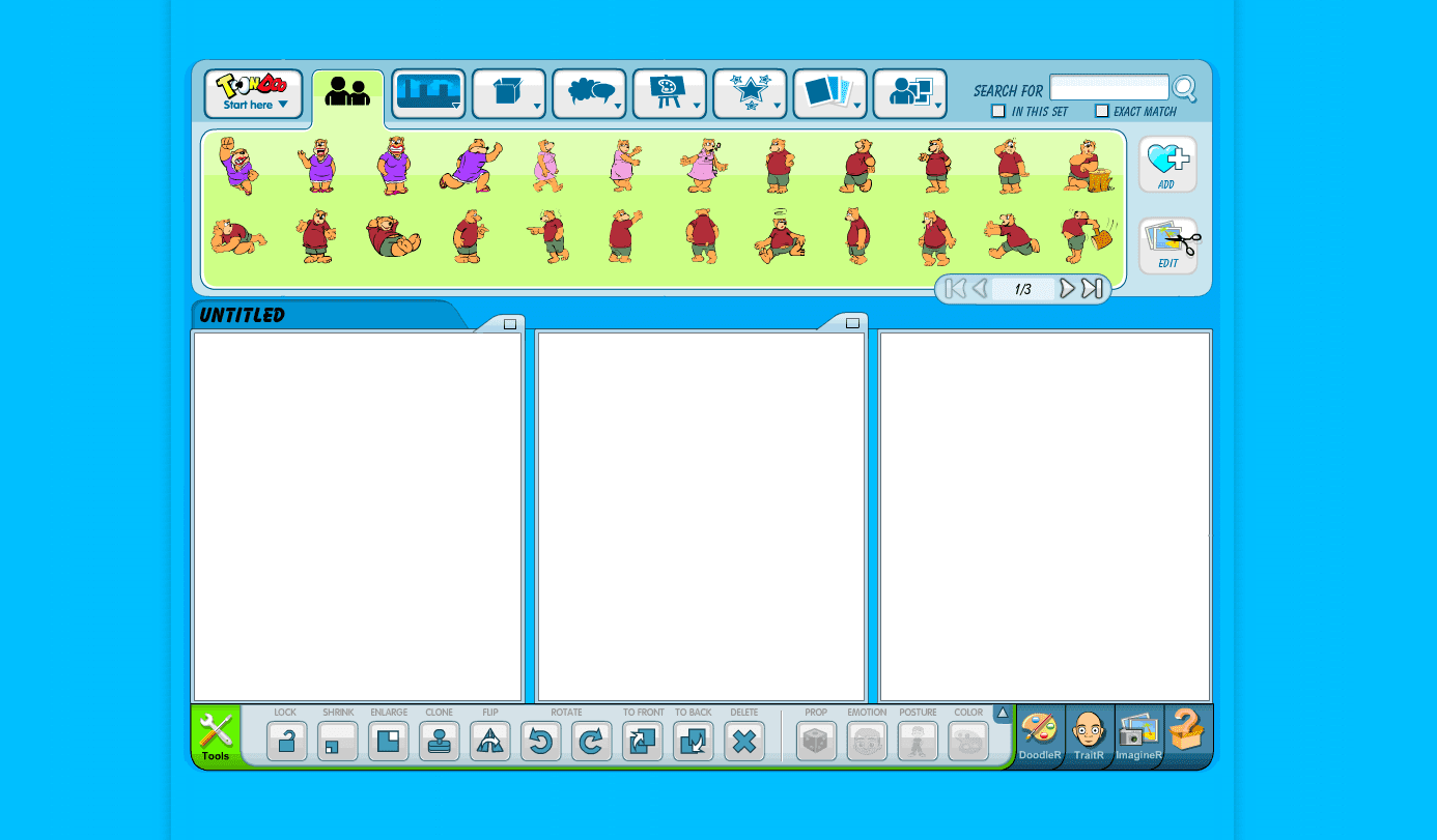 ToonDoo character selector