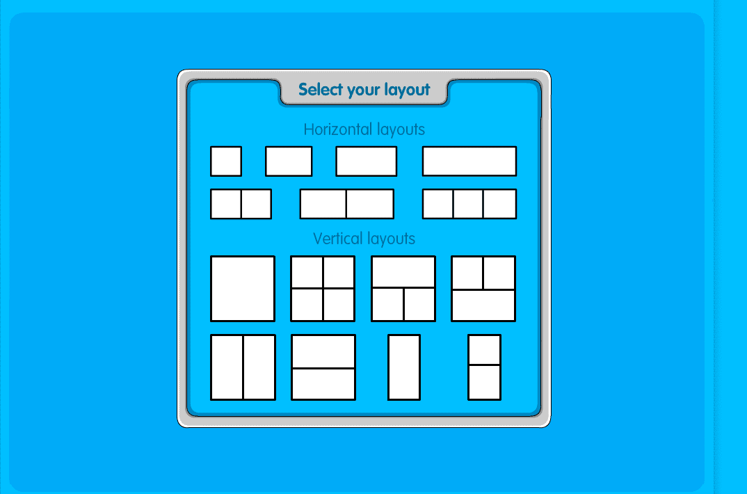 ToonDoo layout selector