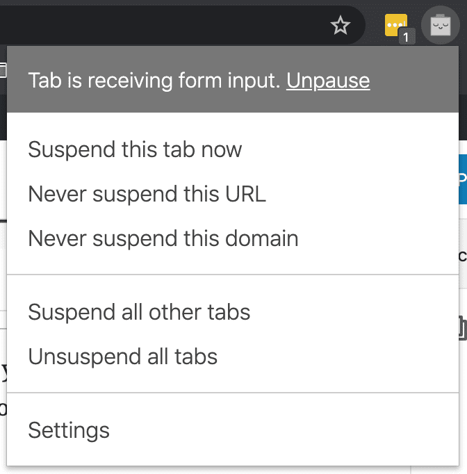 The Great Suspender Chrome Extension