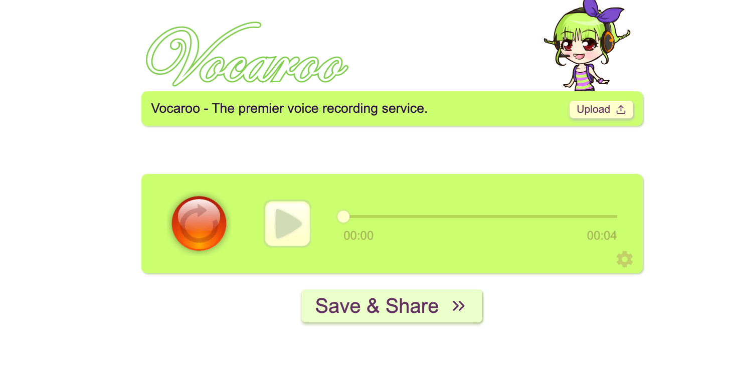 Voacroo recorded screen