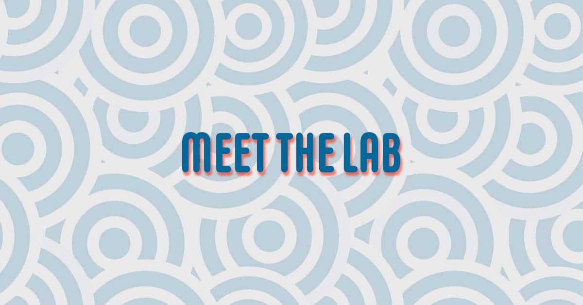 "meet the lab" over concentric circles