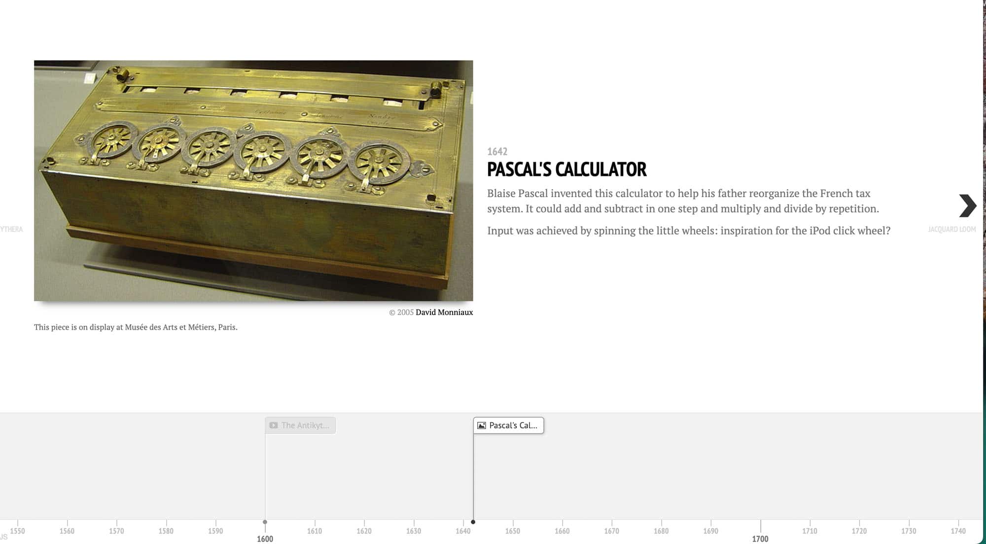 Example of a Timeline JS datapoint