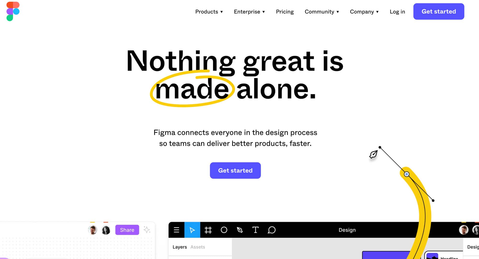 Figma home page screenshot