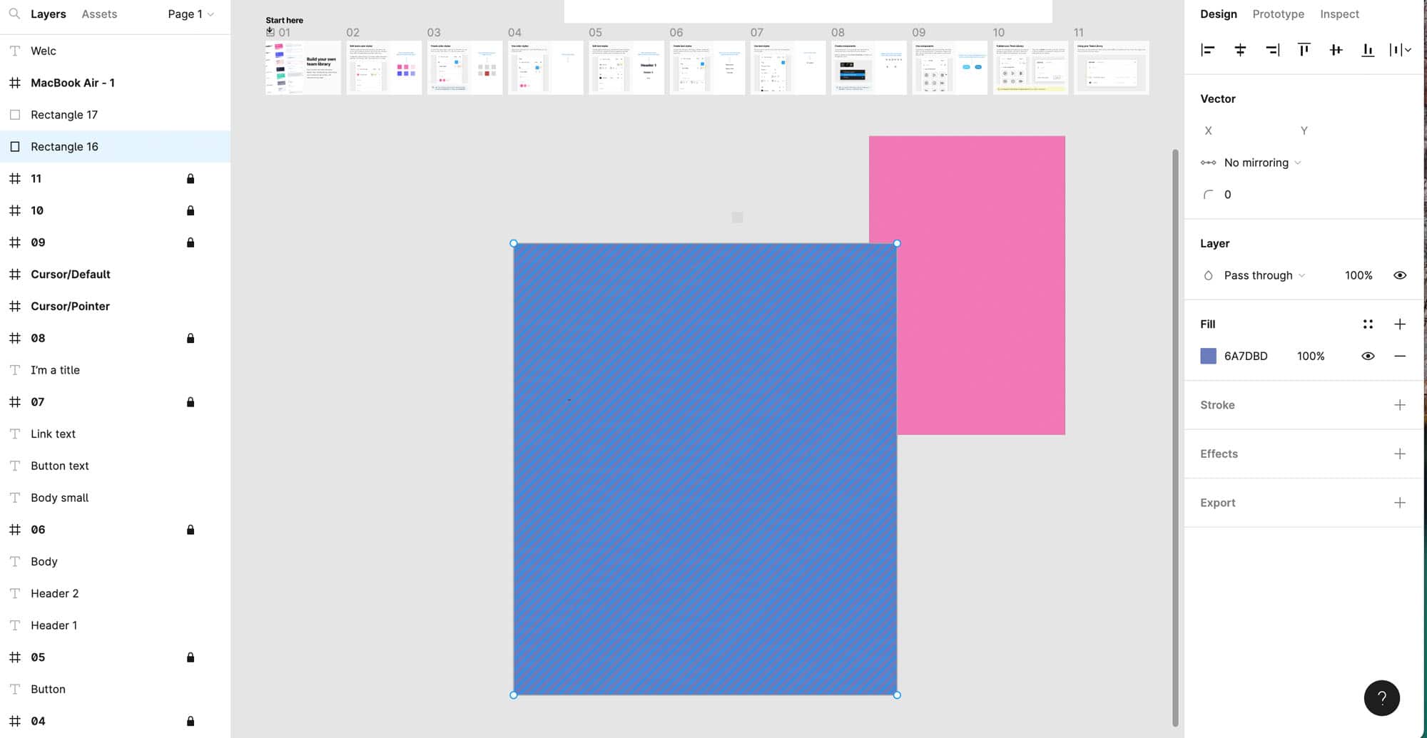 Example Figma design
