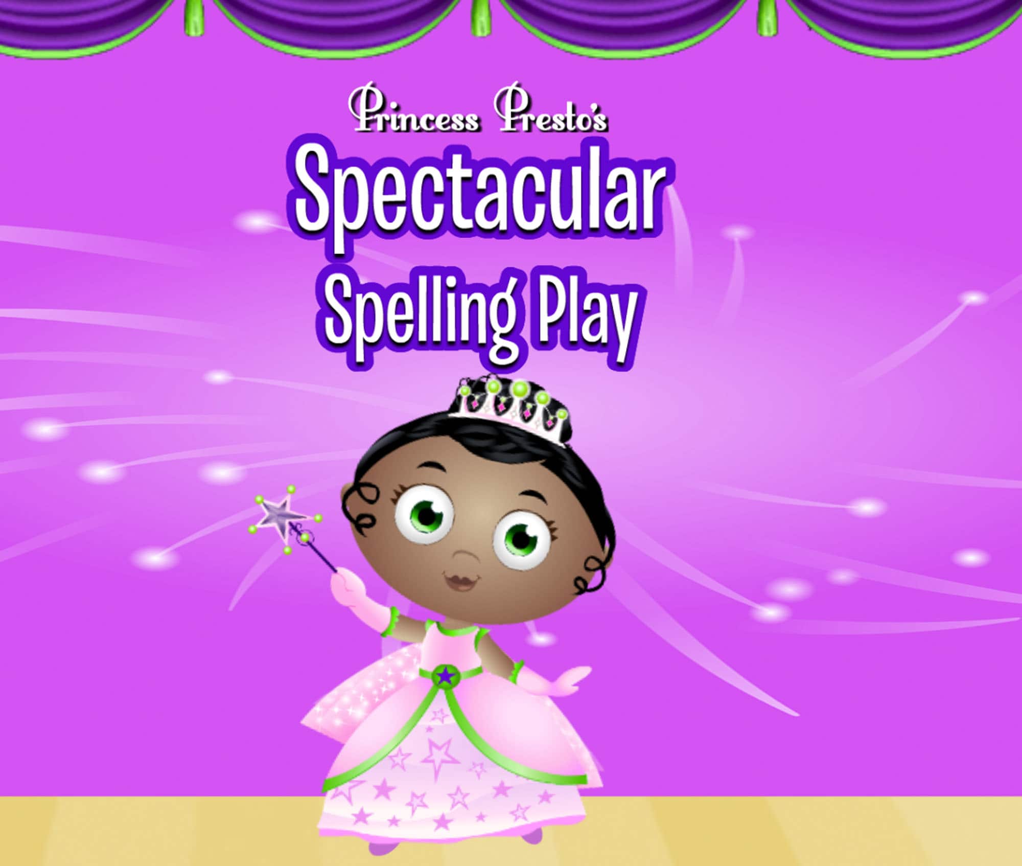 Screenshot of Princess Presto's Spectacular Spelling Play