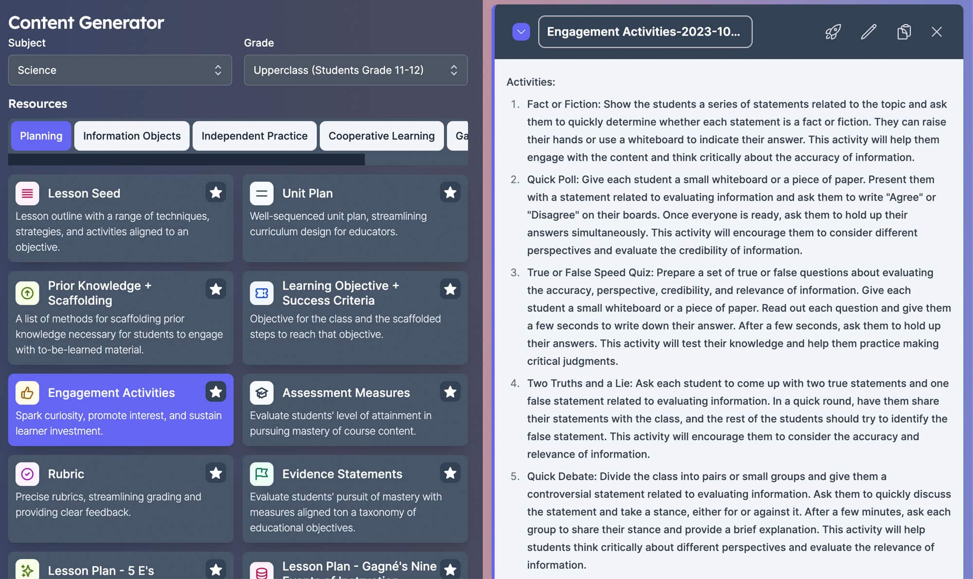 Eduaide Screenshot
