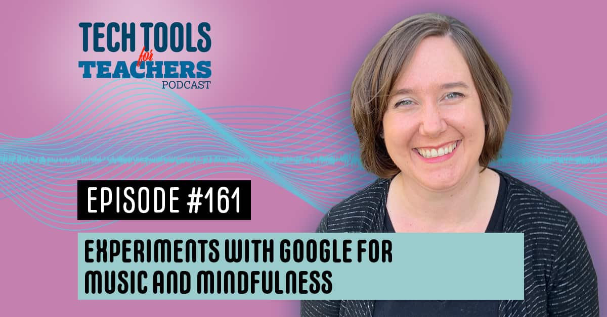 Shanna Martin smiling at camera with the text Experiments with Google for Music and Mindfulness.
