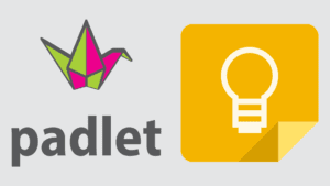 padlet and google keep logos