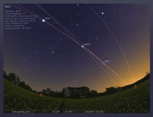 Stellarium back yard sky image