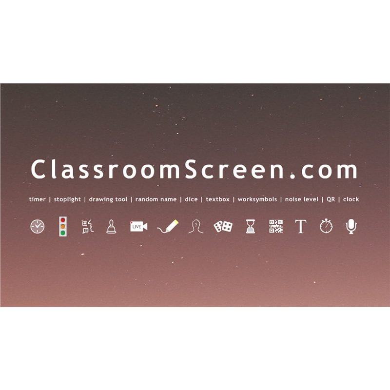 Classroomscreen  Create and Organize all of your lessons