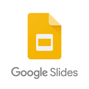 Google Slides logo on a white background