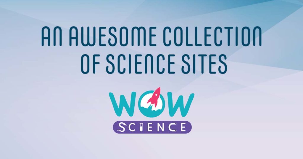 Wow Science logo with text: an awesome collection of science sites