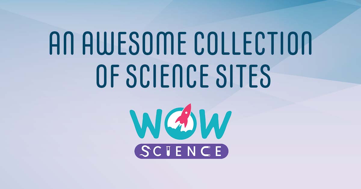Wow Science logo with text: an awesome collection of science sites