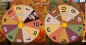 Screenshot of Spinner Wheel random number selector