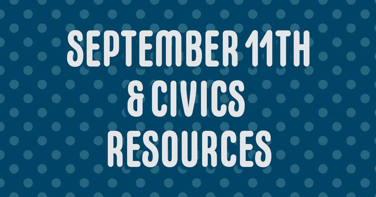 September 11th and Civics Resources over polka dots