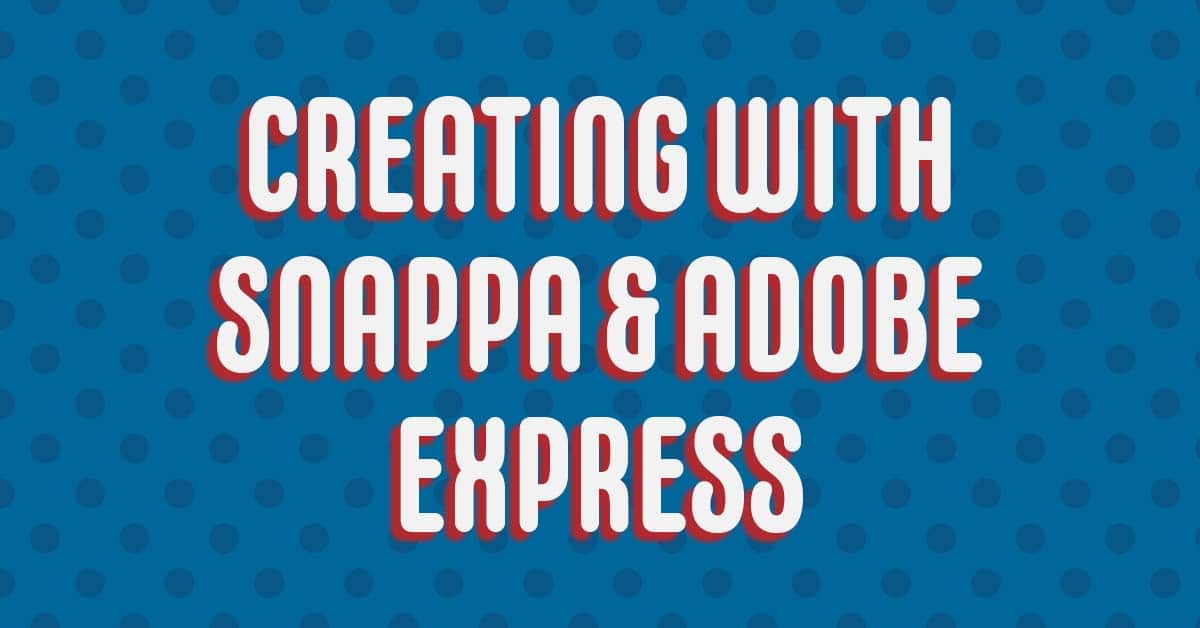 Snappa and Adobe Express over polka dots