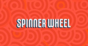 The words "Spinner Wheel" over an abstract circular background.