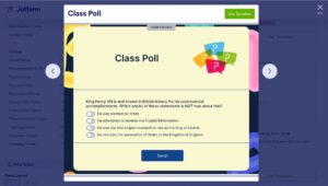 Jotform class poll example screenshot