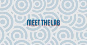 "meet the lab" over concentric circles