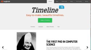Timeline JS home page