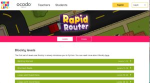 Screenshot of Code for Life's Rapid Router game
