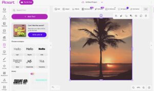picsart screenshot - a palm tree