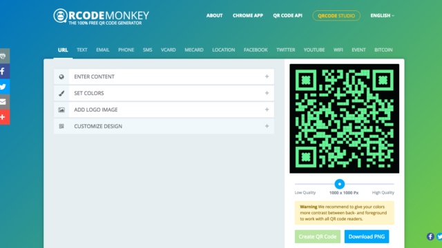 Генератор qr кодов monkey