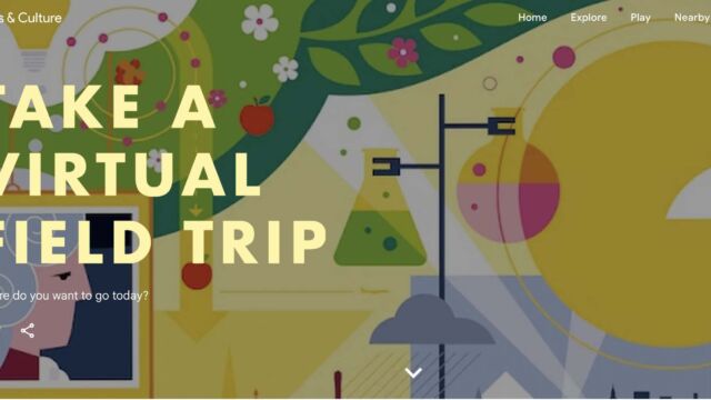 Google Arts & Culture virtual expedition homepage