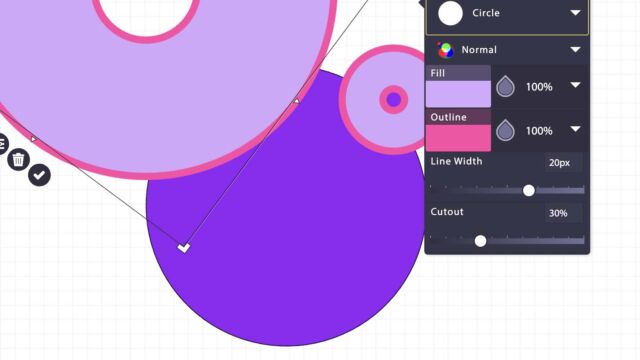 Sketch.io screenshot - colorful shapes in an image editor